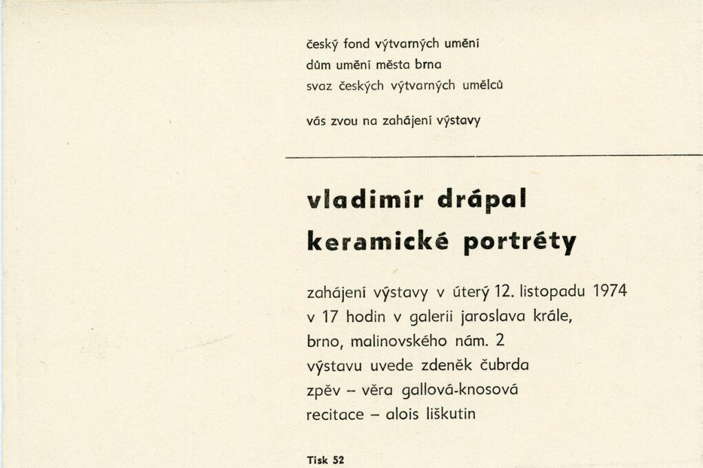 Vladimír Drápal. Keramické portréty